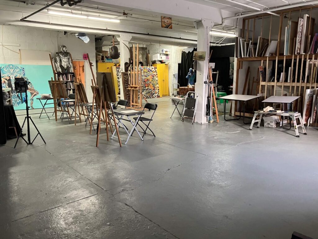 Rental art space in Brooklyn, NY, at the Greenpoint Gallery.